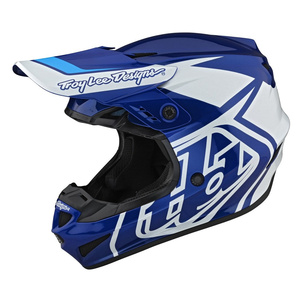 GP HELMET; OVERLOAD BLUE / WHITE MEDIUM