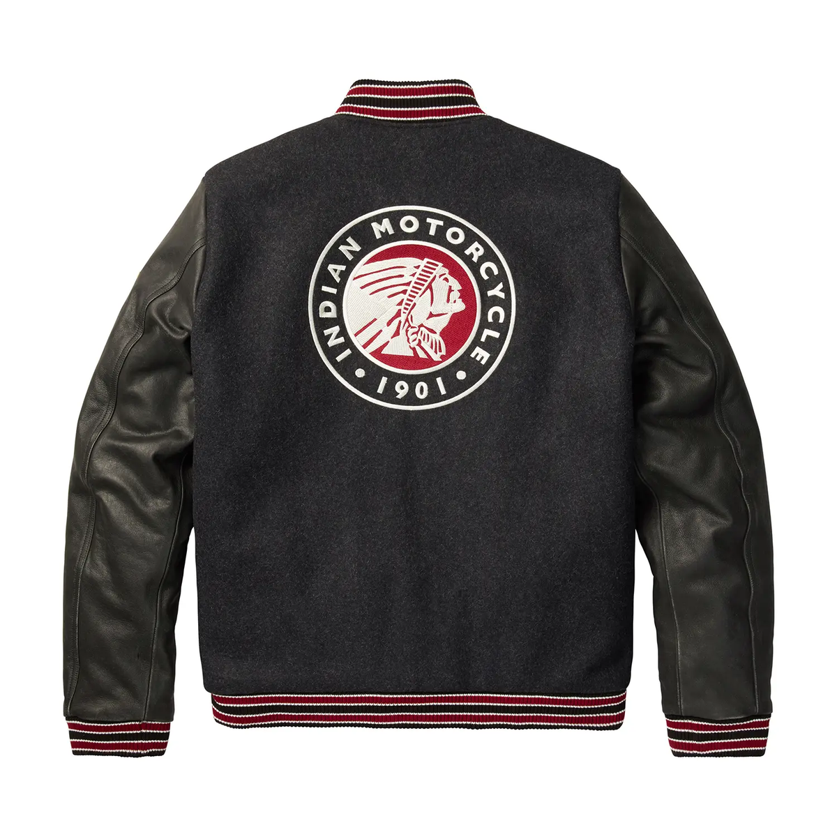 Indian Motorcycle Men's Varsity 2 Jacket, Gray