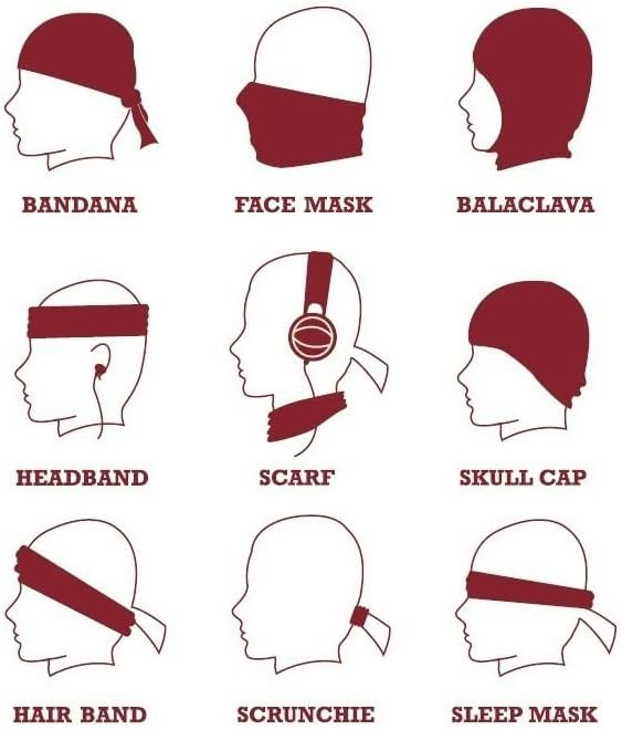 Logo Multifunctional Headwear, Black