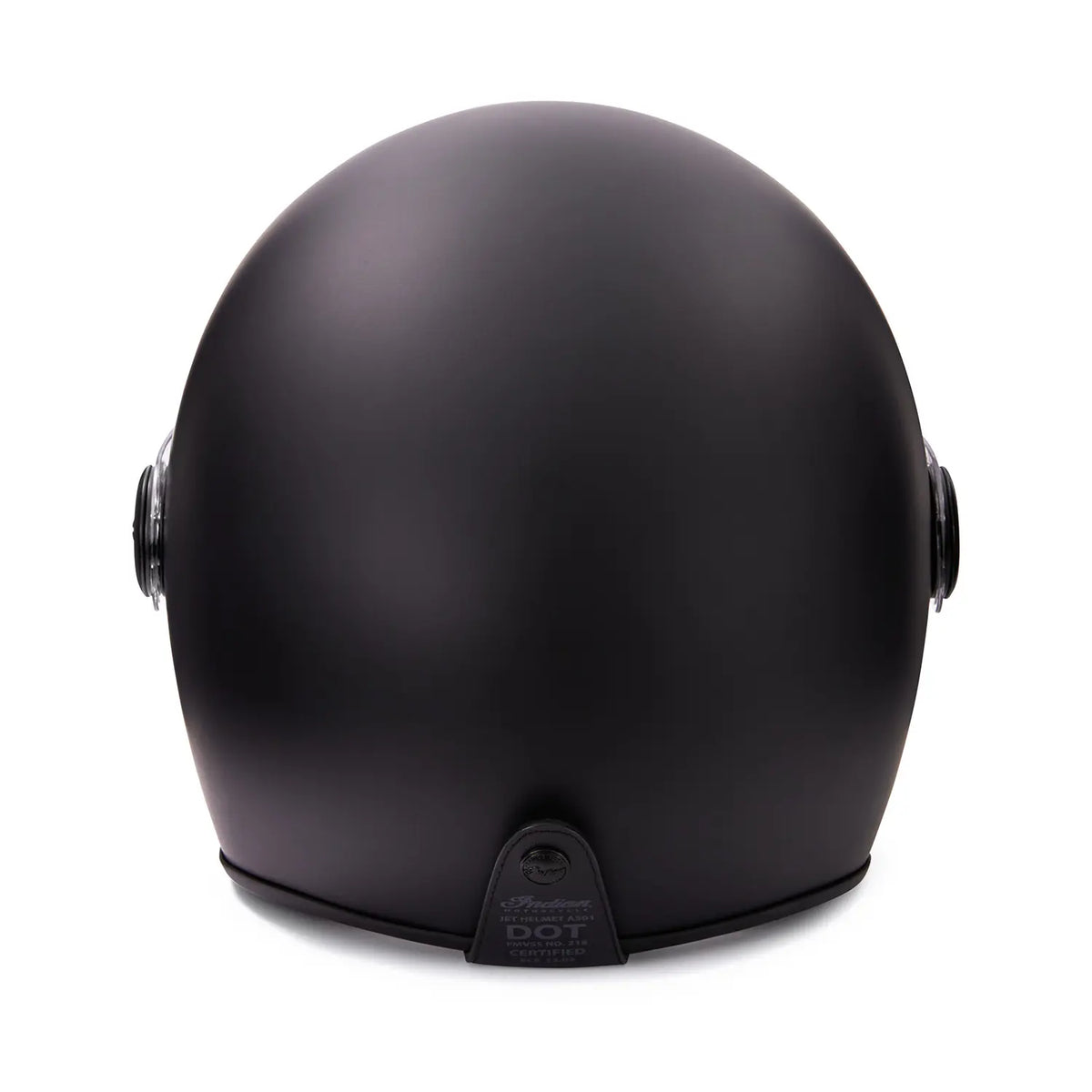 Unisex Matte Jet Helmet, Black - Image 2