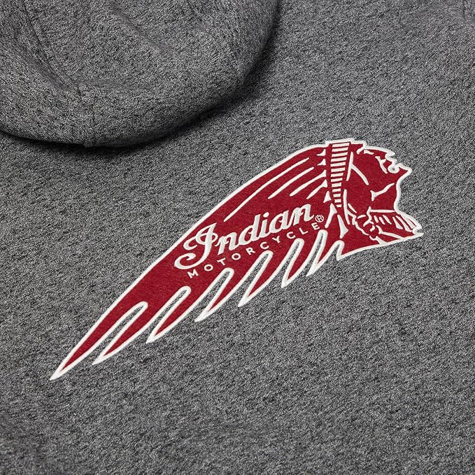 Men's Logo Headdress Hoodie, Gray