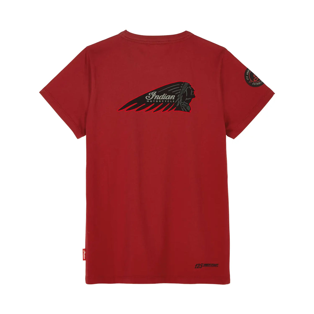 Indian Motorcycle Women's 125th Crew T-Shirt - Red