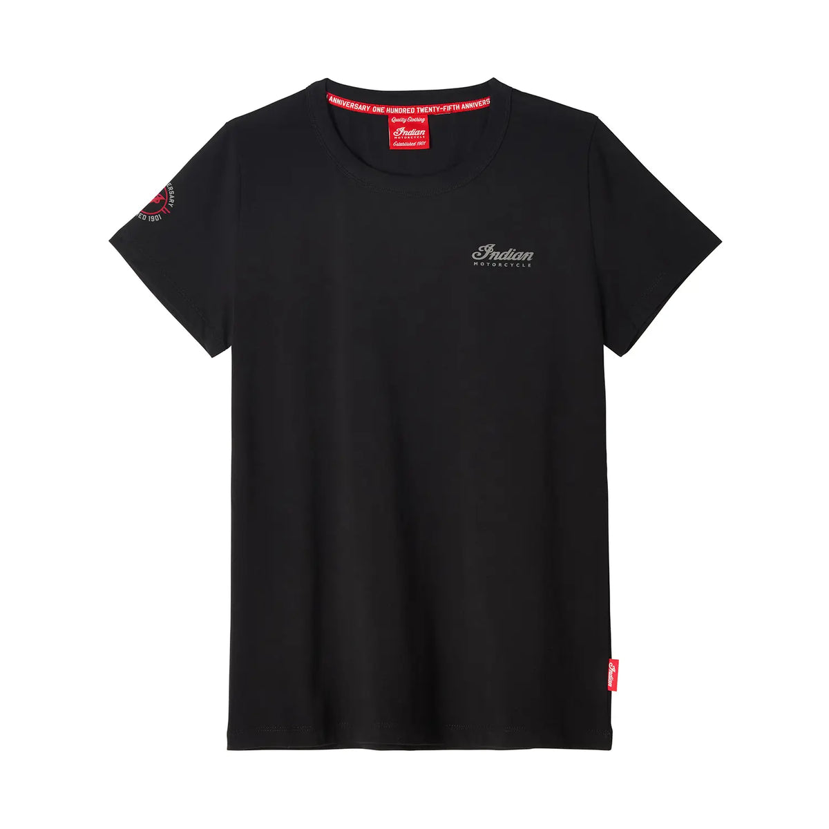 Indian Motorcycle Women's 125th Crew T-Shirt - Black