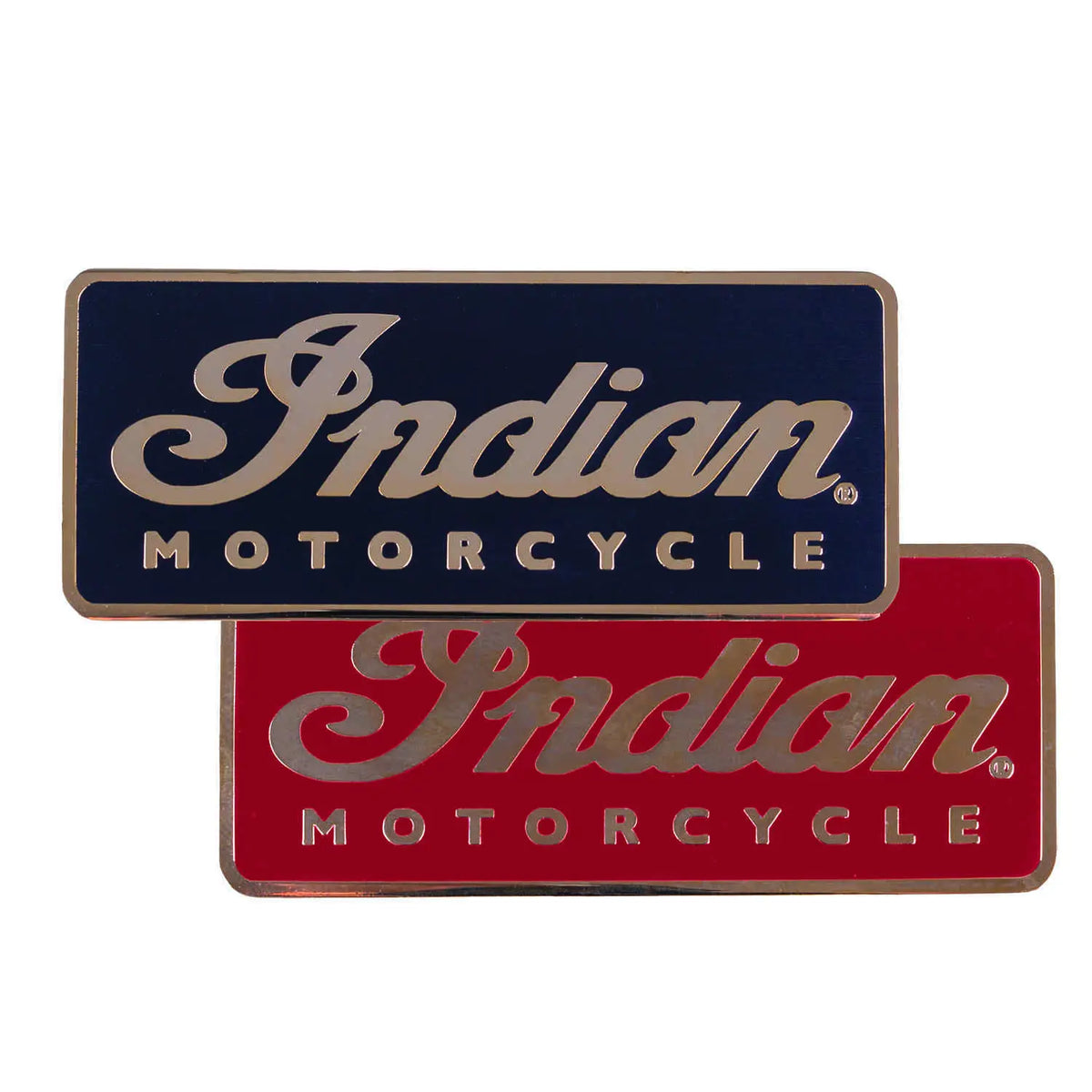 Motorcycle Script Logo Fridge Magnets, Set of 2 - Image 1