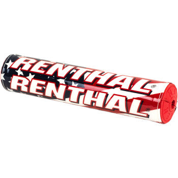 Renthal SX Crossbar Pad - Red/White/Blue Gloss - 10 in.