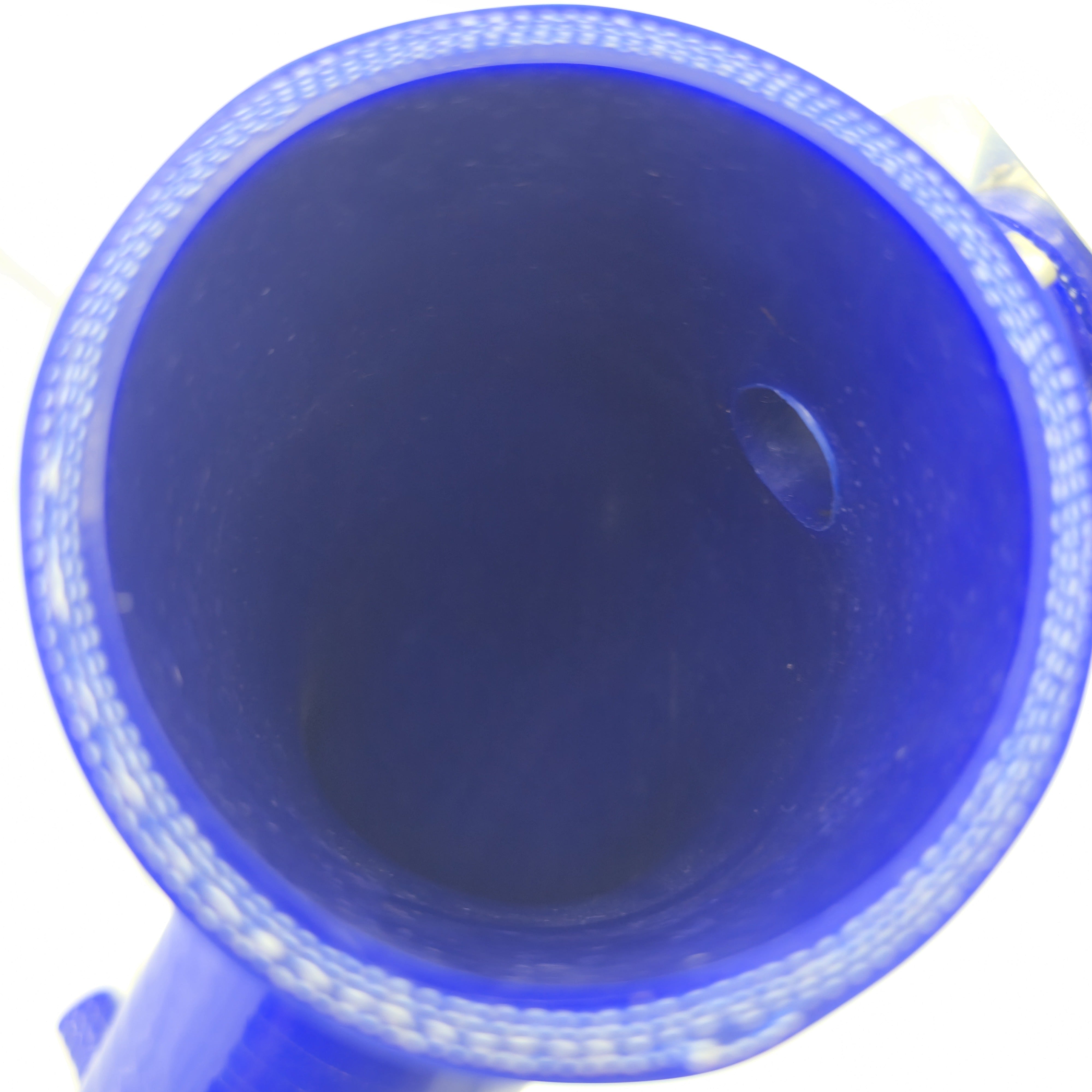 EVP Voodoo Blue silicone charge tube — interior view of open end