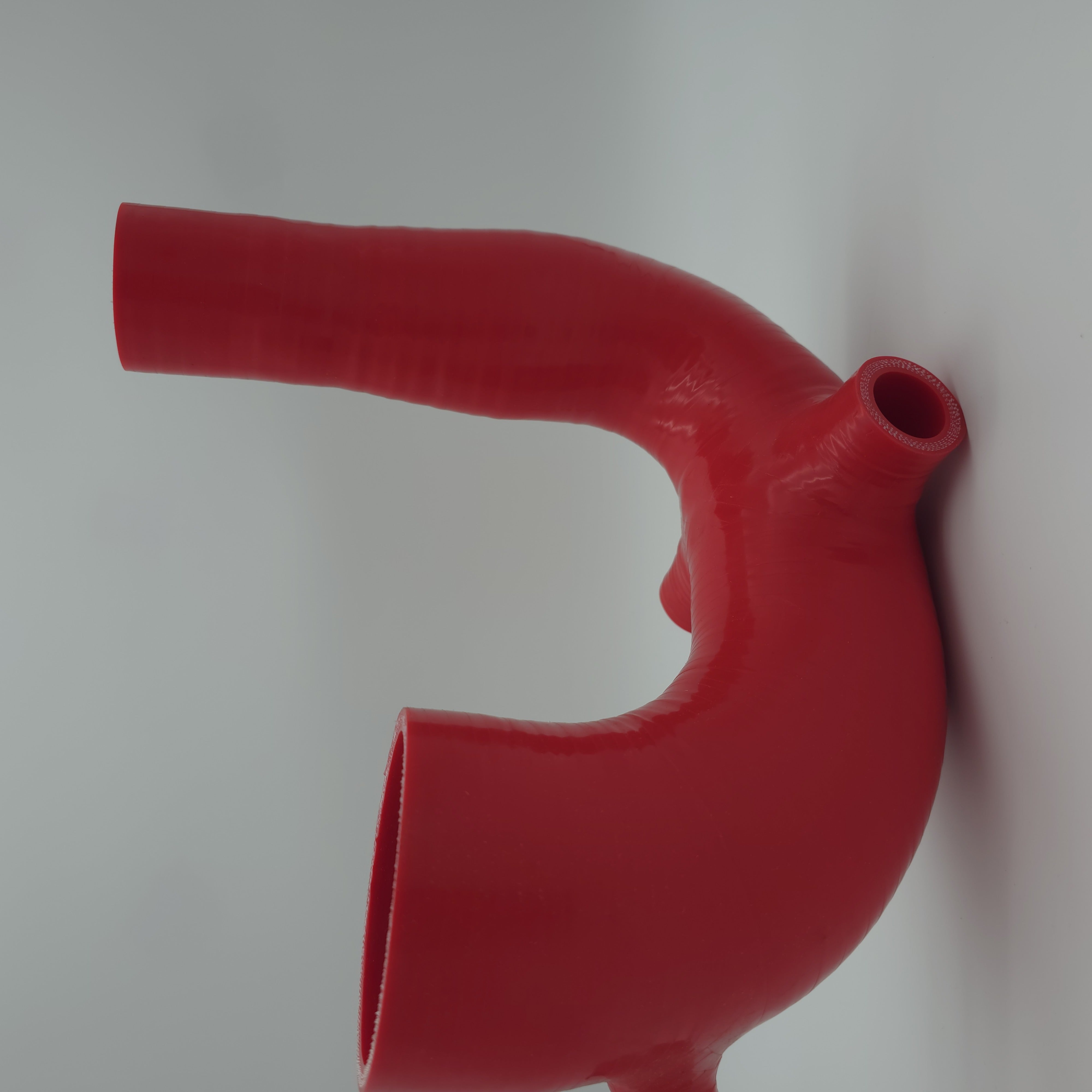 Evolution Powersports V-Flow intake tube in red — actual item view 8