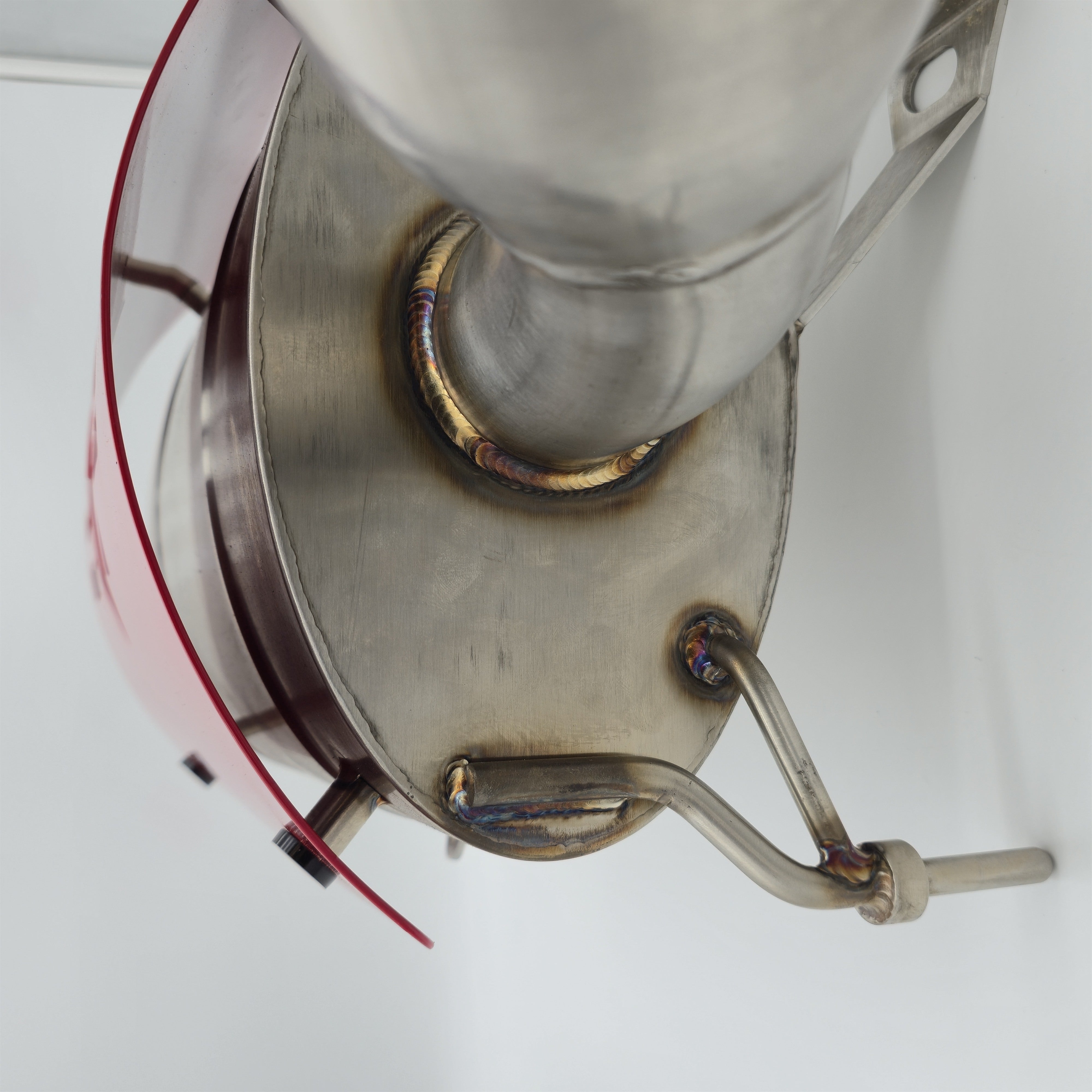 Evolution Powersports Magnum Side Exit Slip-On Exhaust with red heat shield - actual unused display unit