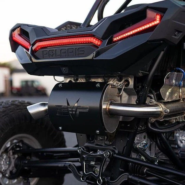Evolution Powersports reference image for Polaris RZR XP Turbo/S Magnum Side Exit Exhaust