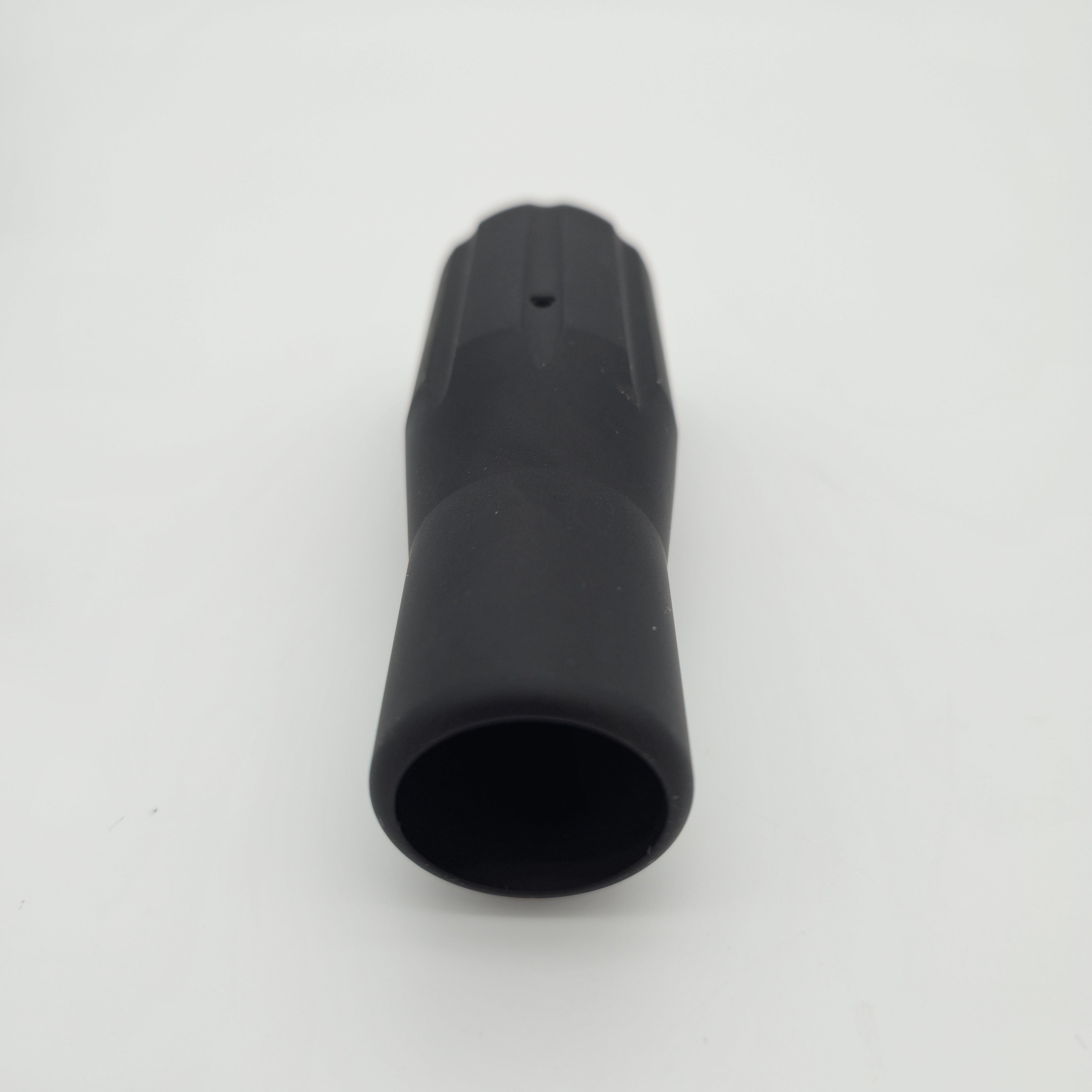 EVP Billet Passenger Grab Handle 2.0 alternate view showing recessed grooves and set-screw hole