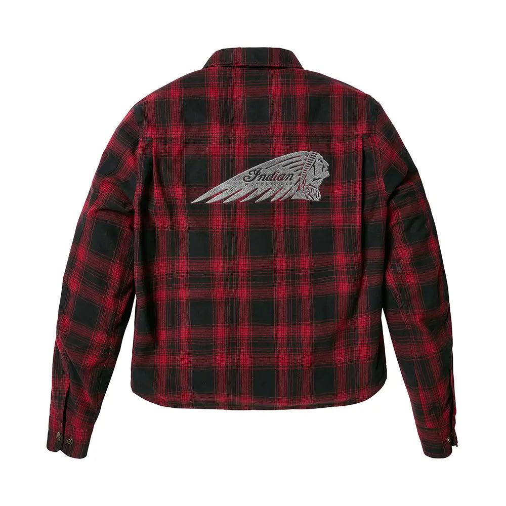 Indian Motorcycle Men's Richmond Over Shirt, Red — product view 2
