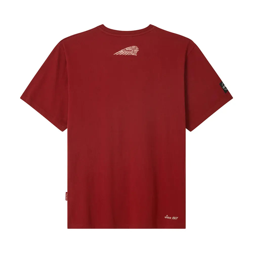 Indian Motorcycle Men's Parts and Service Graphic T-Shirt, Red — product view 2