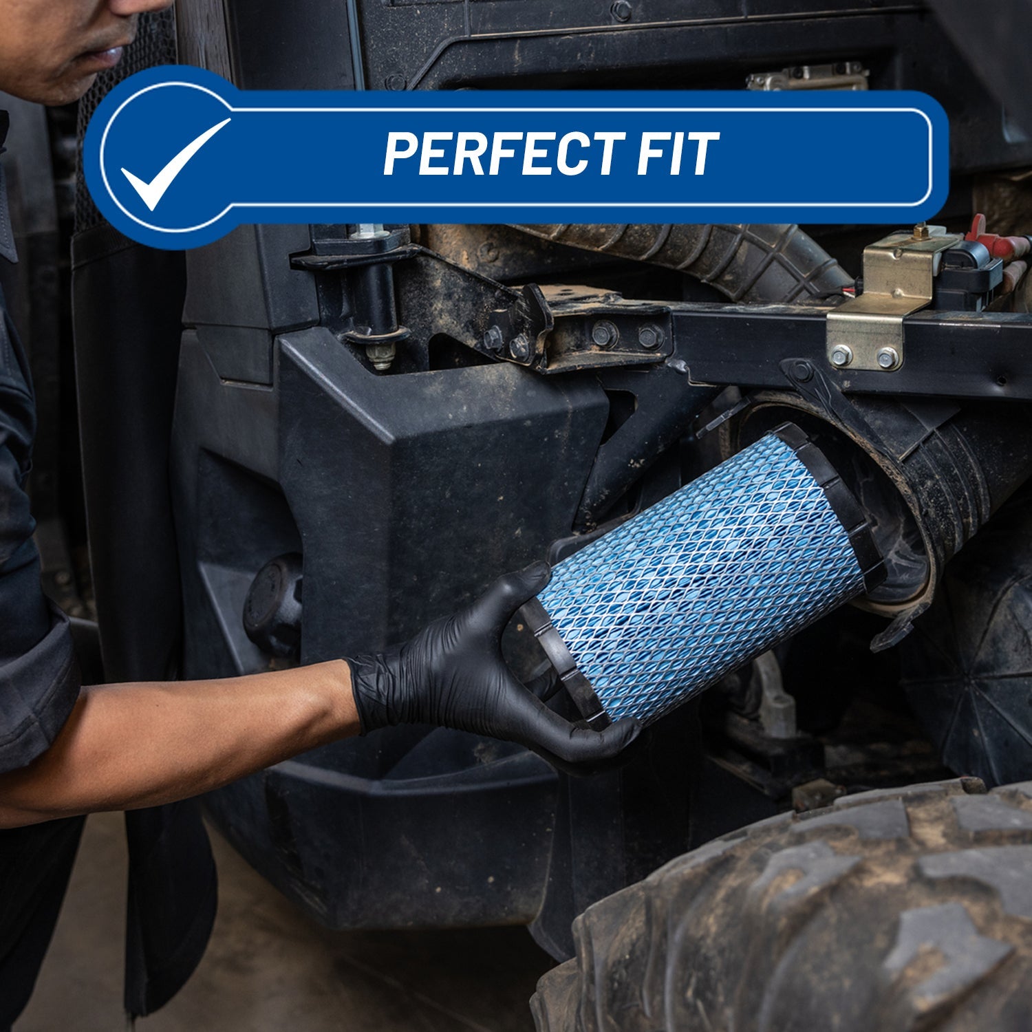 Polaris Engineered air filter factory fit information