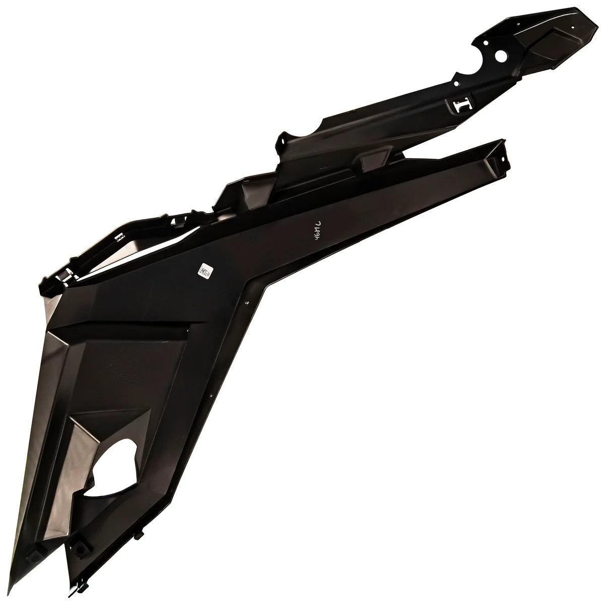Polaris 5455187-070 rear right fender flare in gloss black – underside and mounting points