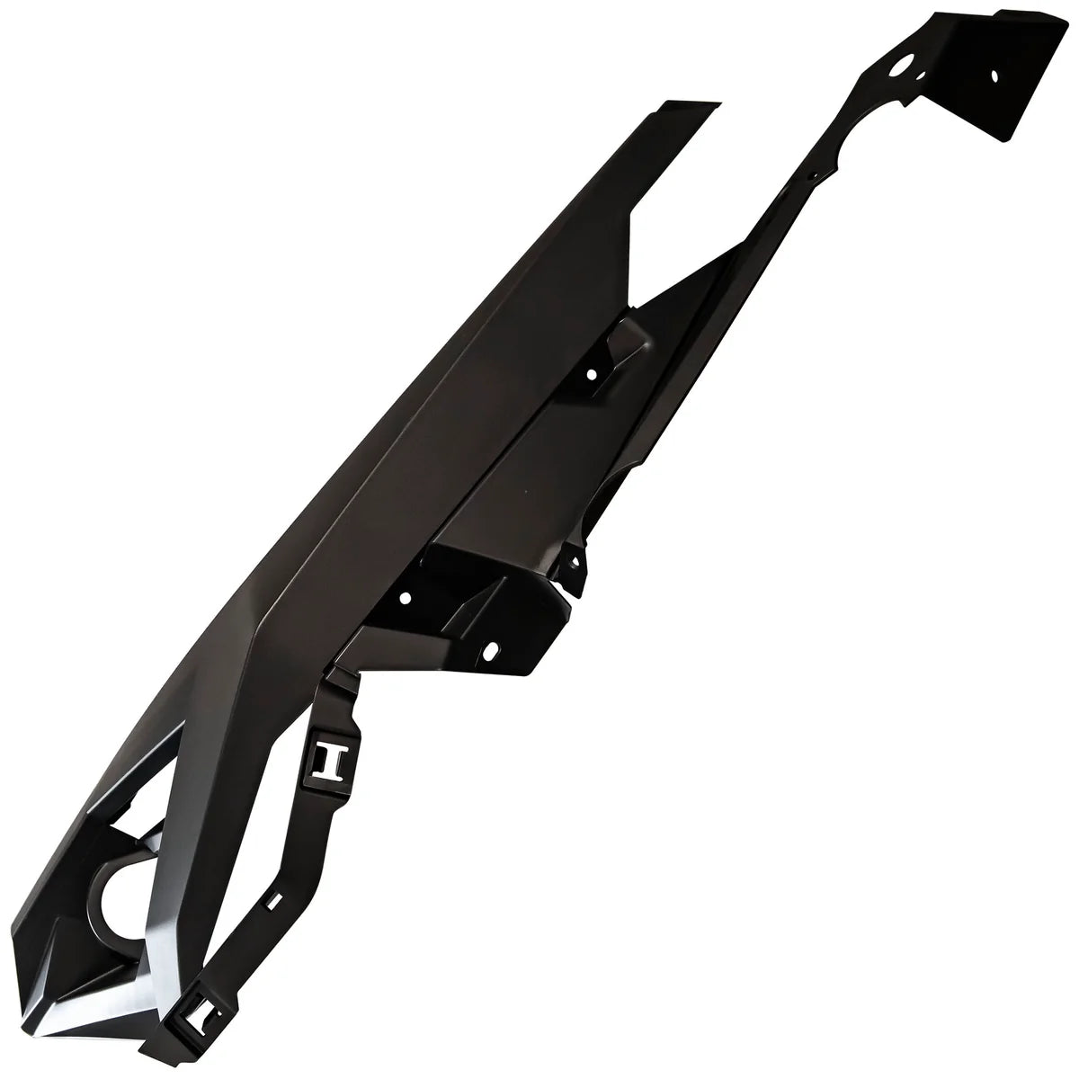 Polaris 5455187-070 rear right fender flare in gloss black – side profile