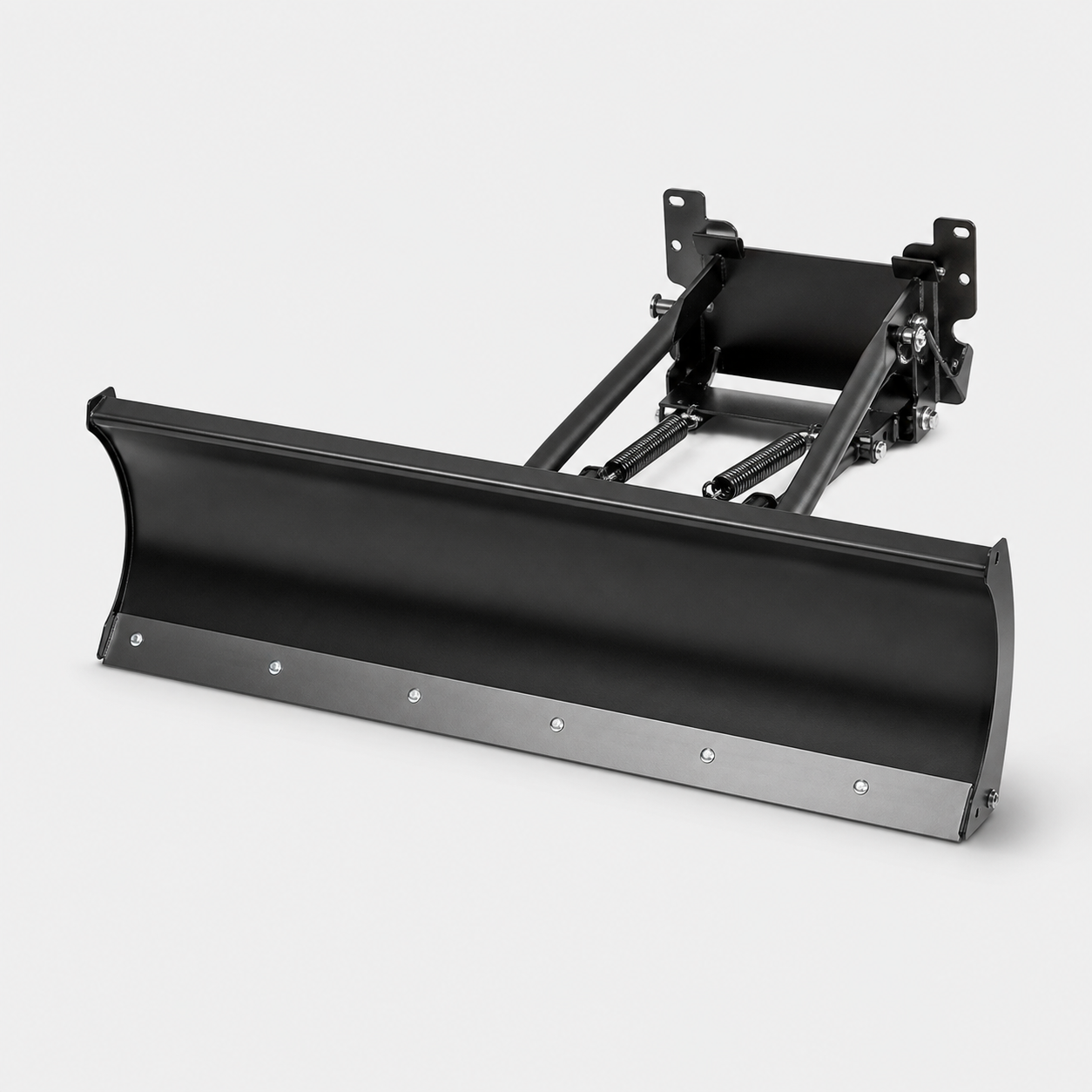 UTV snow plow blade and mounting system