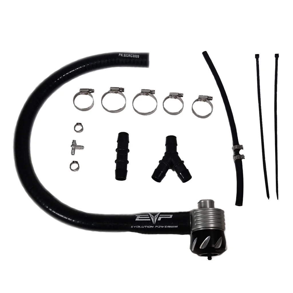 EVP billet BRV boost recirculation valve kit with silicone hose and fittings for Can-Am Maverick X3