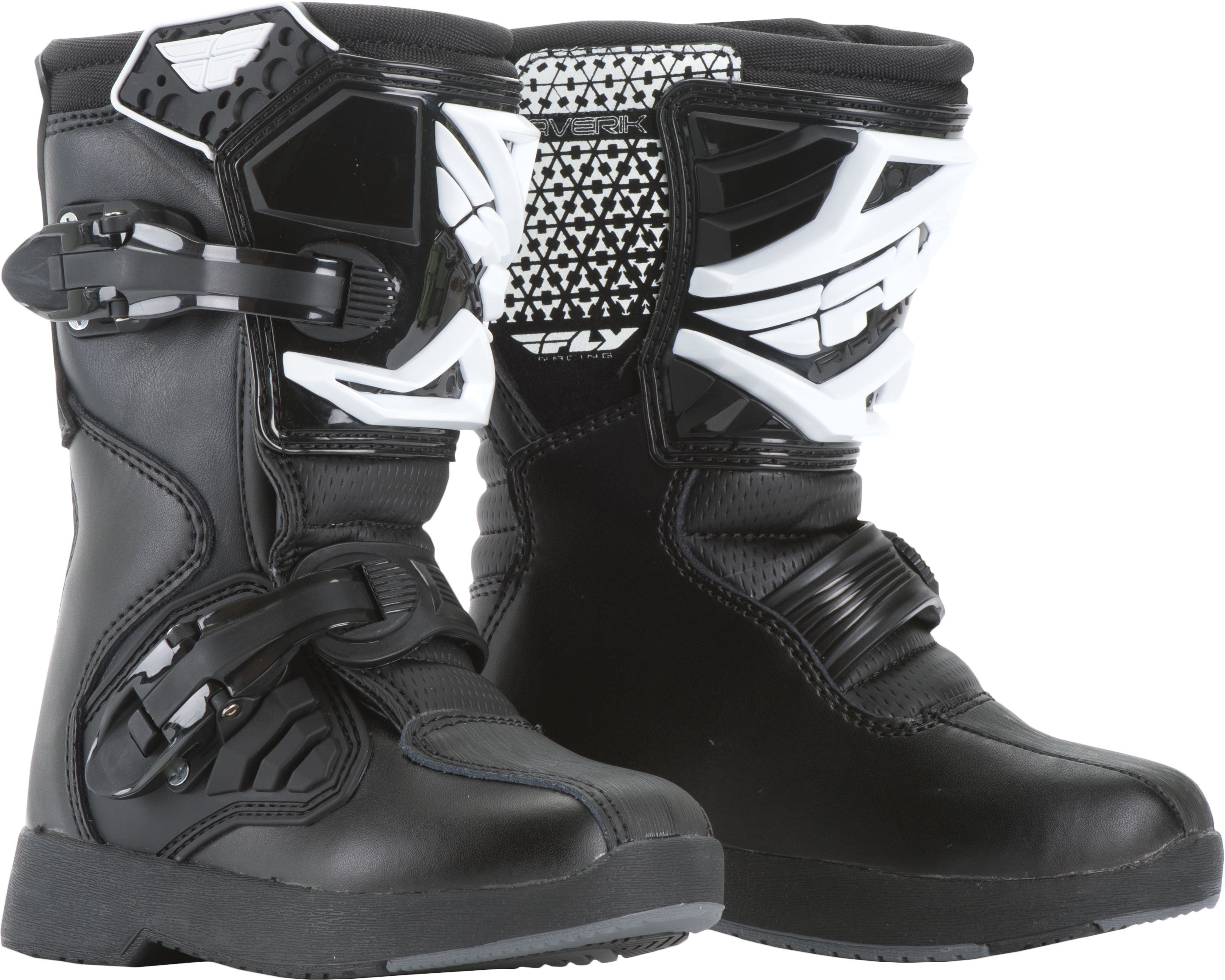 Fly Racing Youth Maverik Mini Boots Black SZ Y13