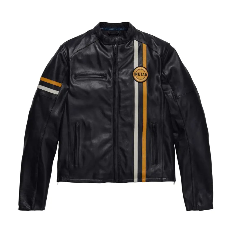 MEN'S CAFE LEATHER JACKET