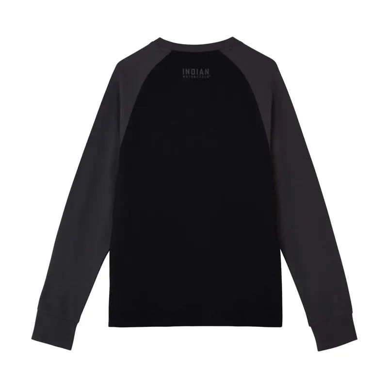 MEN'S OUTLINE EMBROIDERY RAGLAN LONG SLEEVE SHIRT