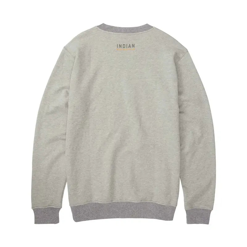 Men's Embroidered Ringer Sweatshirt, Gray