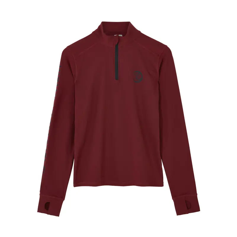 WOMEN'S SLEEVE PRINT ATHLETIC QUARTER ZIP