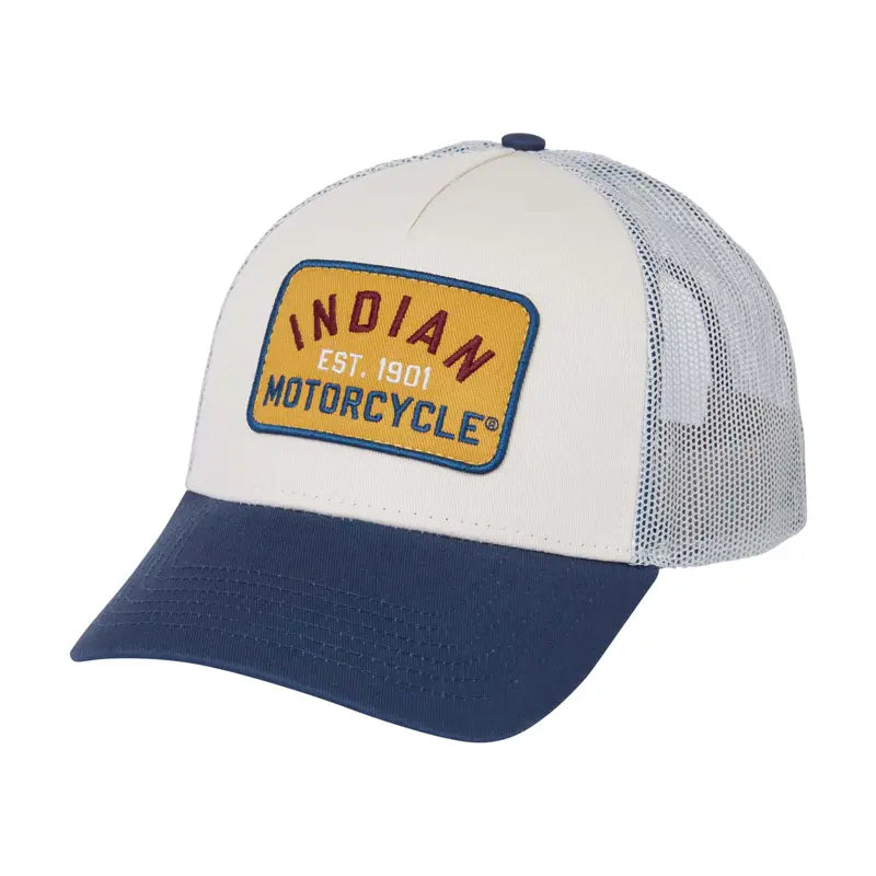 MUSTARD COLORBLOCK TRUCKER HAT