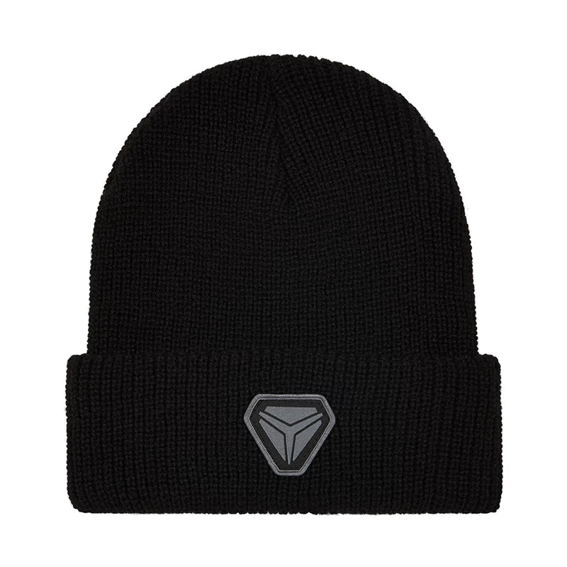 UNISEX KNIT BEANIE, BLACK