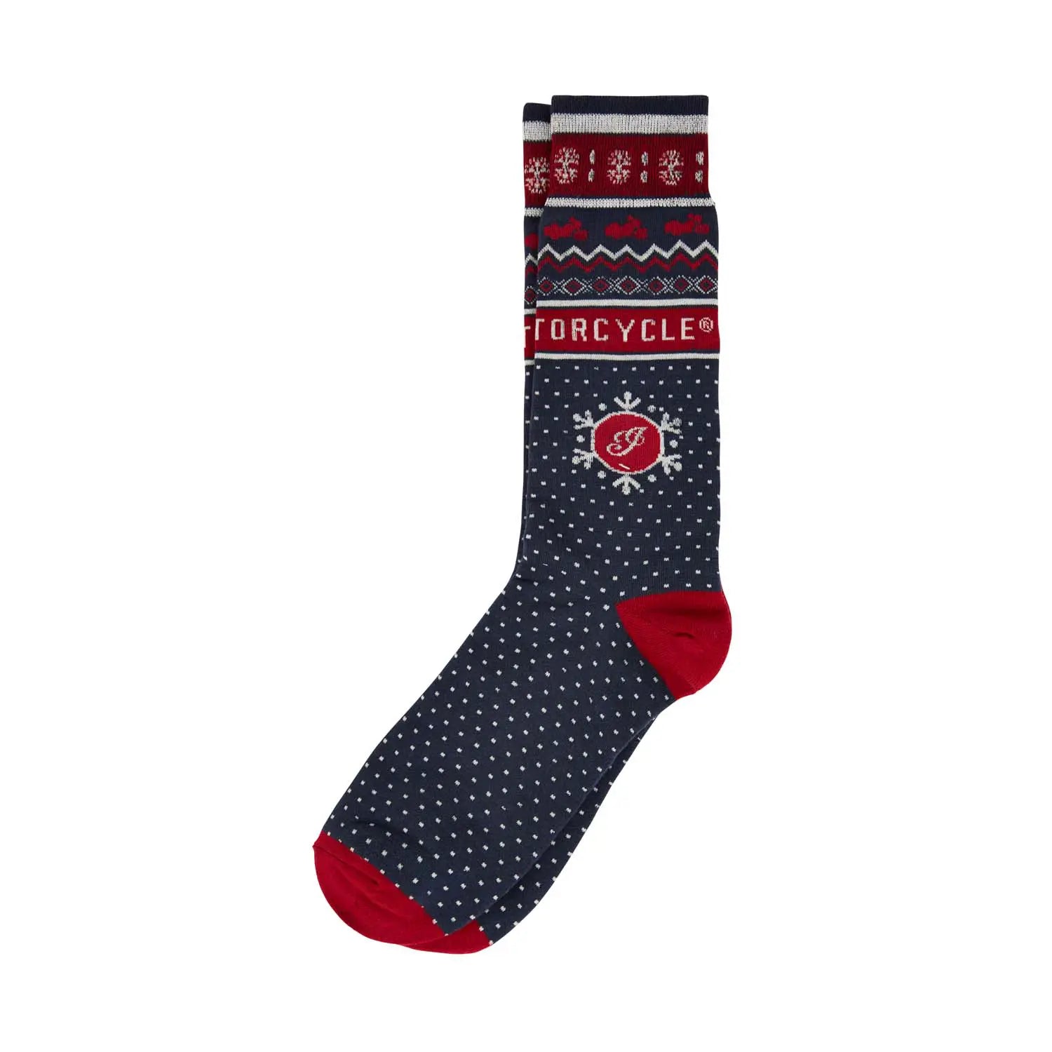 Holiday Socks, Navy - Image 1