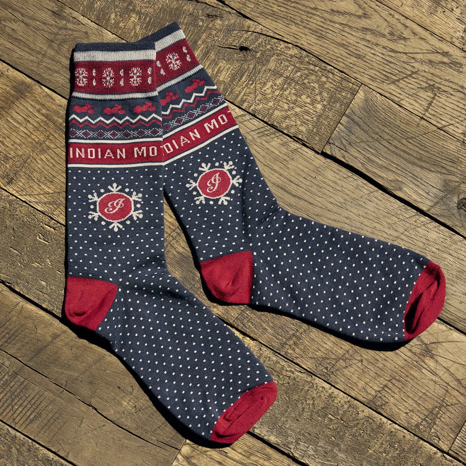 Holiday Socks, Navy - Image 2