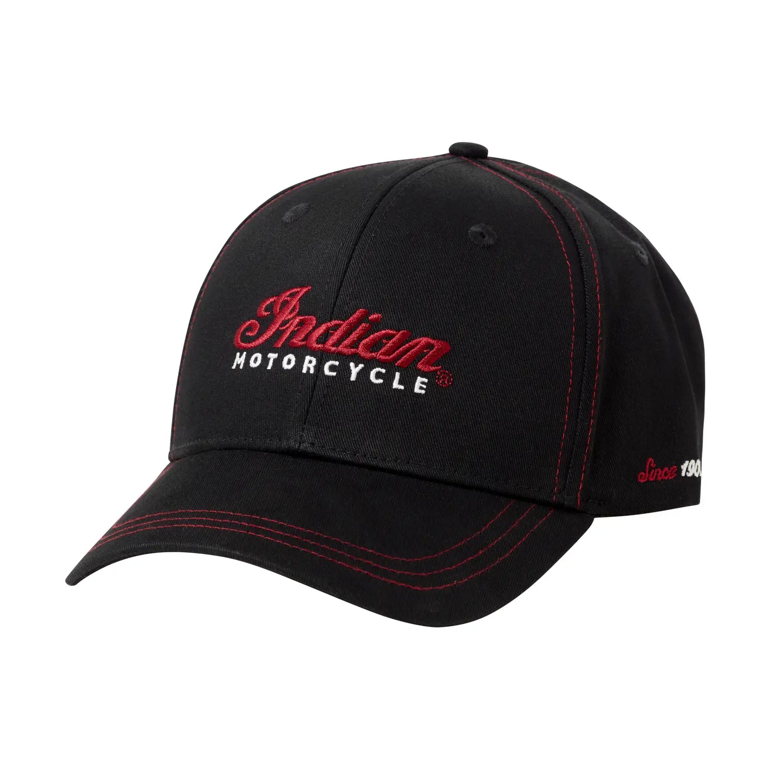 Contrast Stitch Cap, Black - Image 1