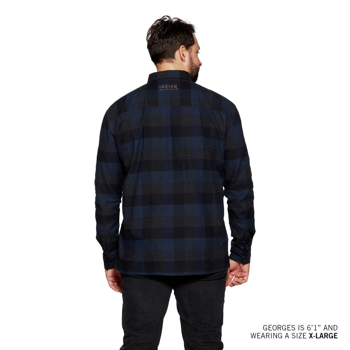 Men's Dallas Plaid Shirt, Blue - Image 4