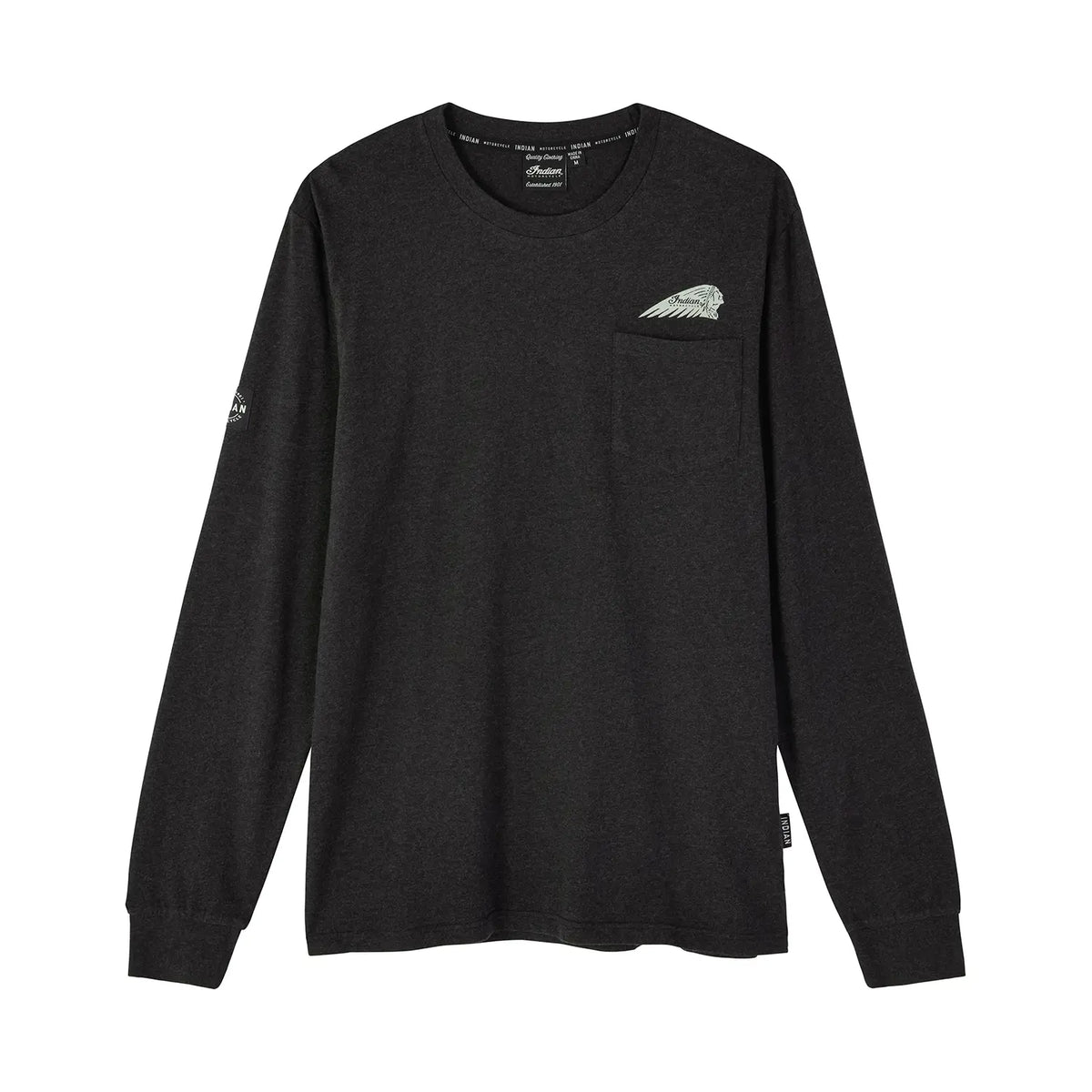 Men's IMC Icon Pocket Long Sleeve T-Shirt, Black - Image 1