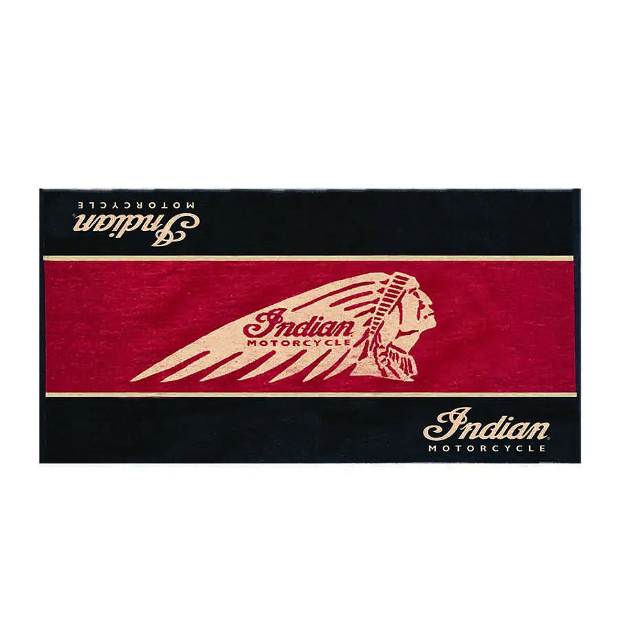 Beach Towel, Black/Red