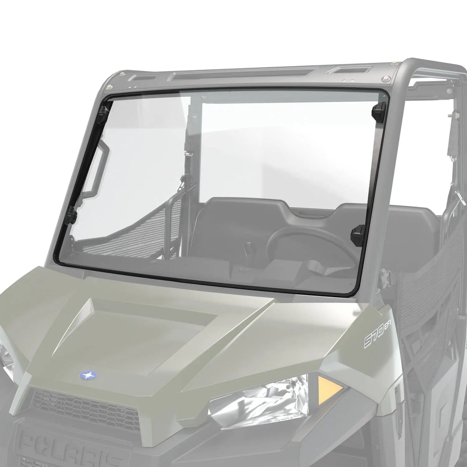 Lock & Ride Full and Half Front Windshields, Polycarbonate, for RANGER SP 570
