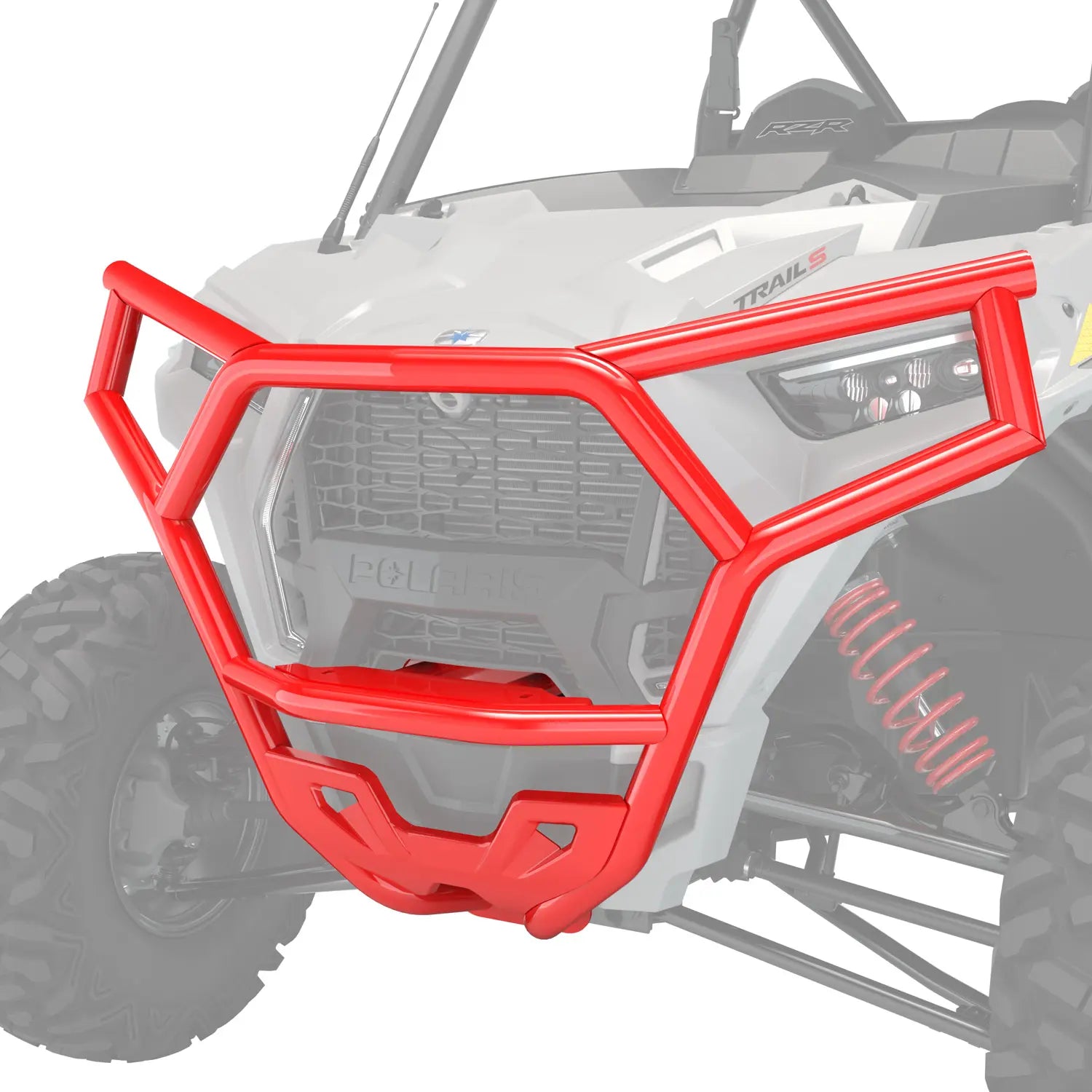 Front High Coverage Bumper, Indy Red