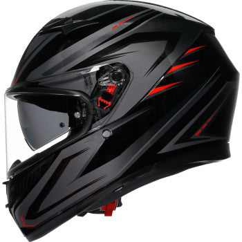 K3 Helmet - Syth - Black/Red
