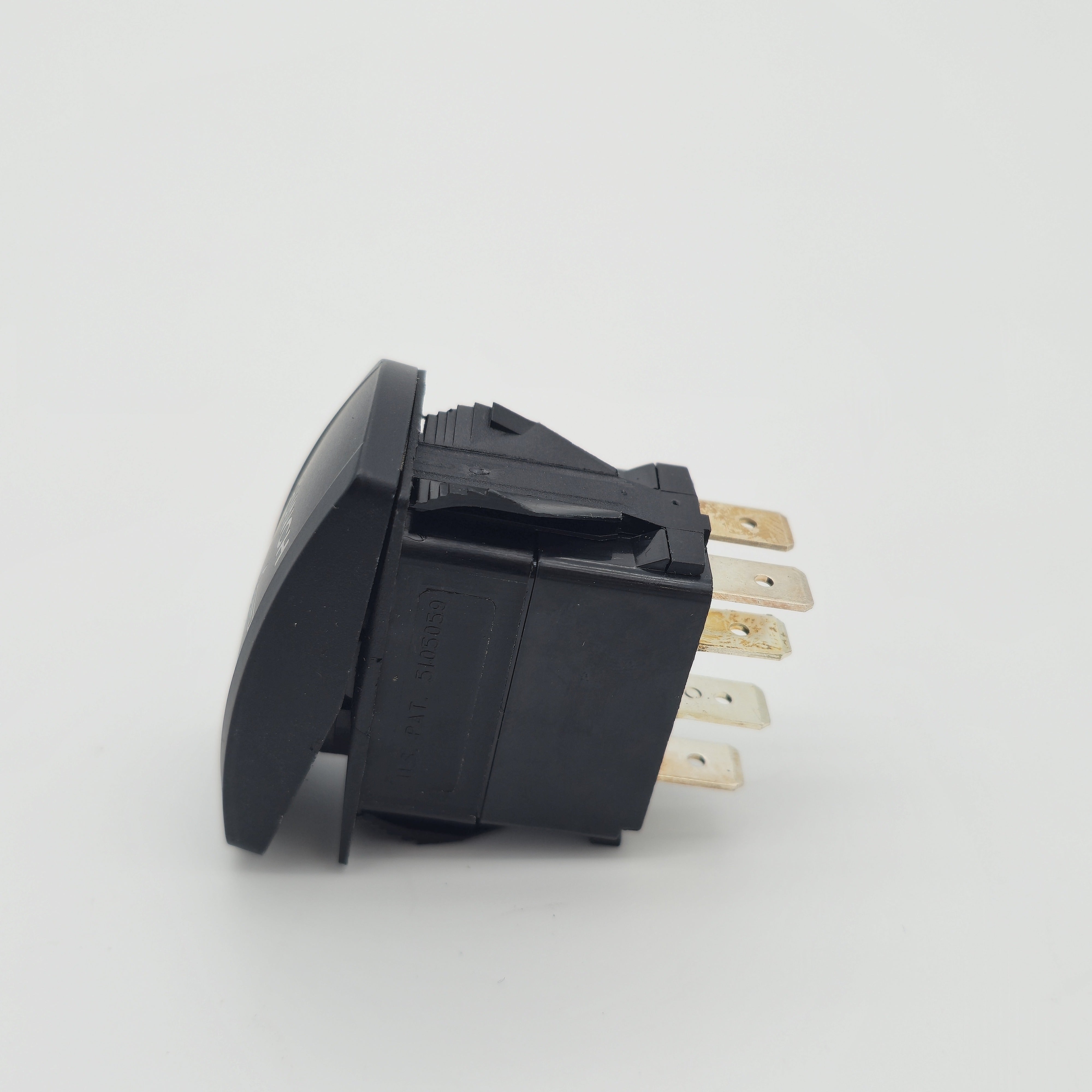 EVP Launch Control Switch - underside view showing molded US PAT. 5105059 marking