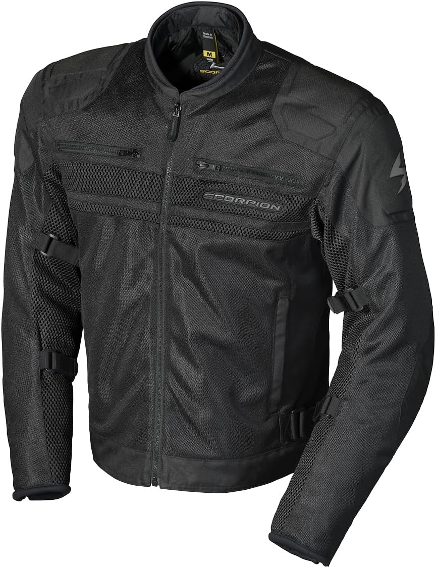 ScorpionEXO Vortex Air Men's Mesh Reflective Motorcycle Riding Jacket Abrasion Resistant with CE-Rated Armor