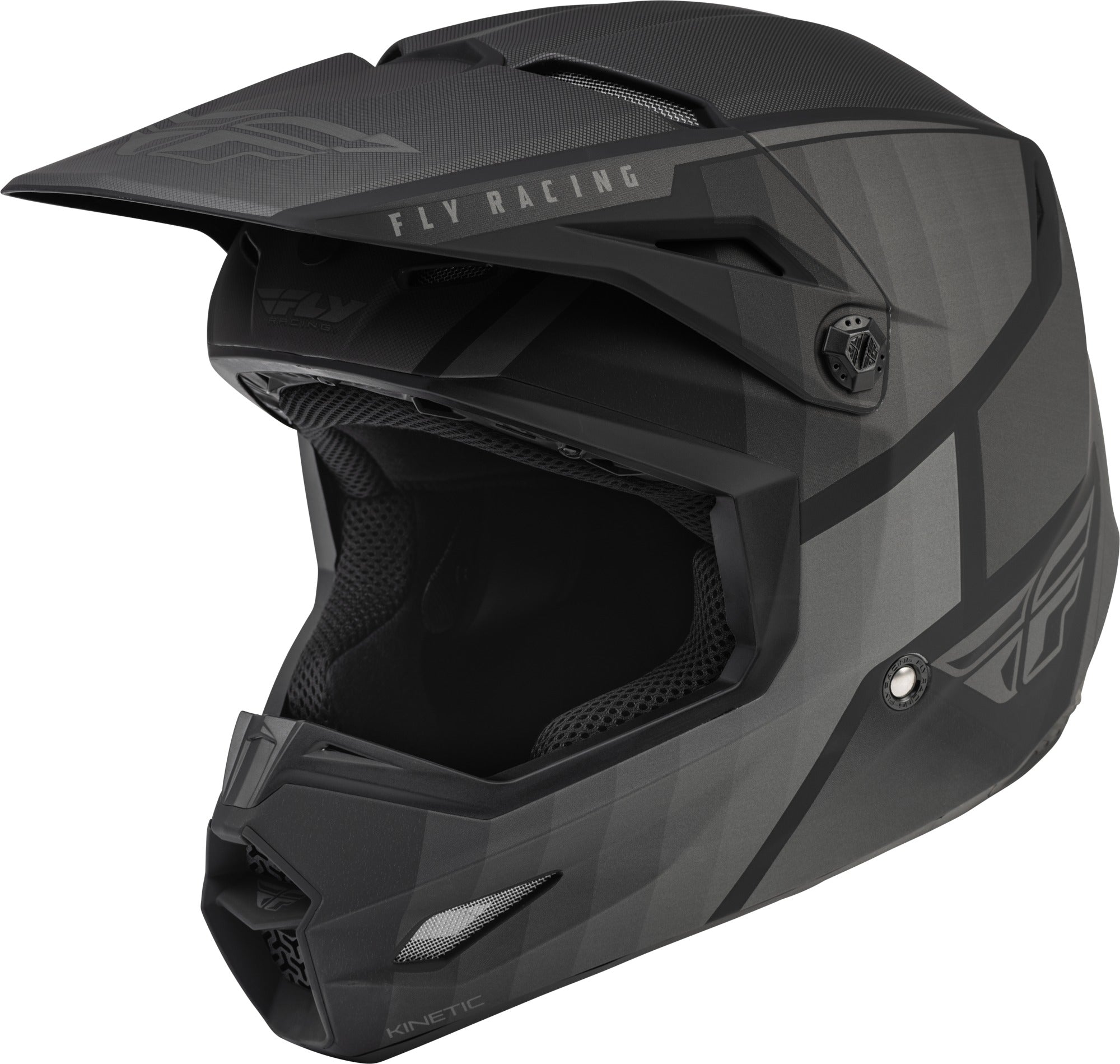 YOUTH KINETIC DRIFT HELMET MATTE BLACK/CHARCOAL