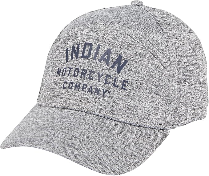 Indian Motorcycle Logo Print Performance Cap, Gray L/XL