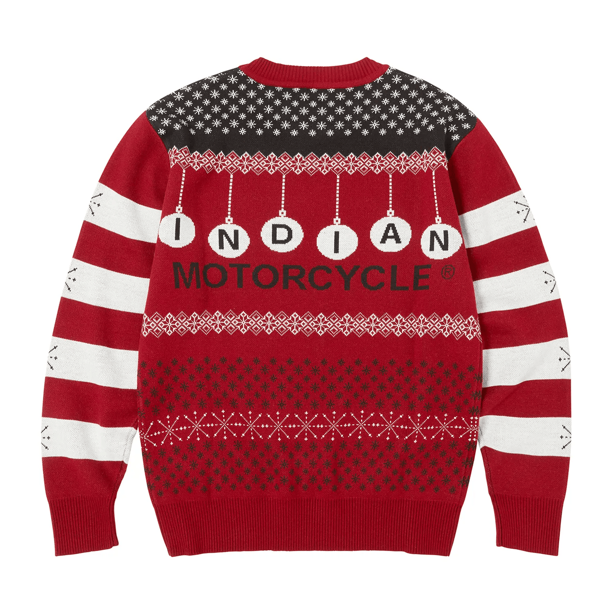 Indian Motorcycle Unisex Headdress Holiday Sweater, Red
