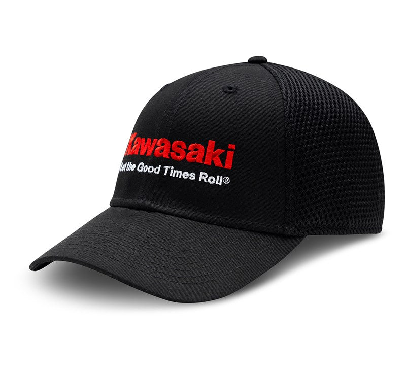 Kawasaki Let the Good Times Roll® New Era® Snapback 9Forty Fit, Contrast Mesh Curved Cap