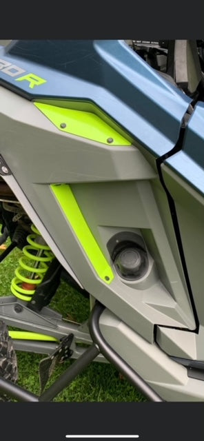 POLARIS RZR XP PRO SPLASHGUARD KIT LIME