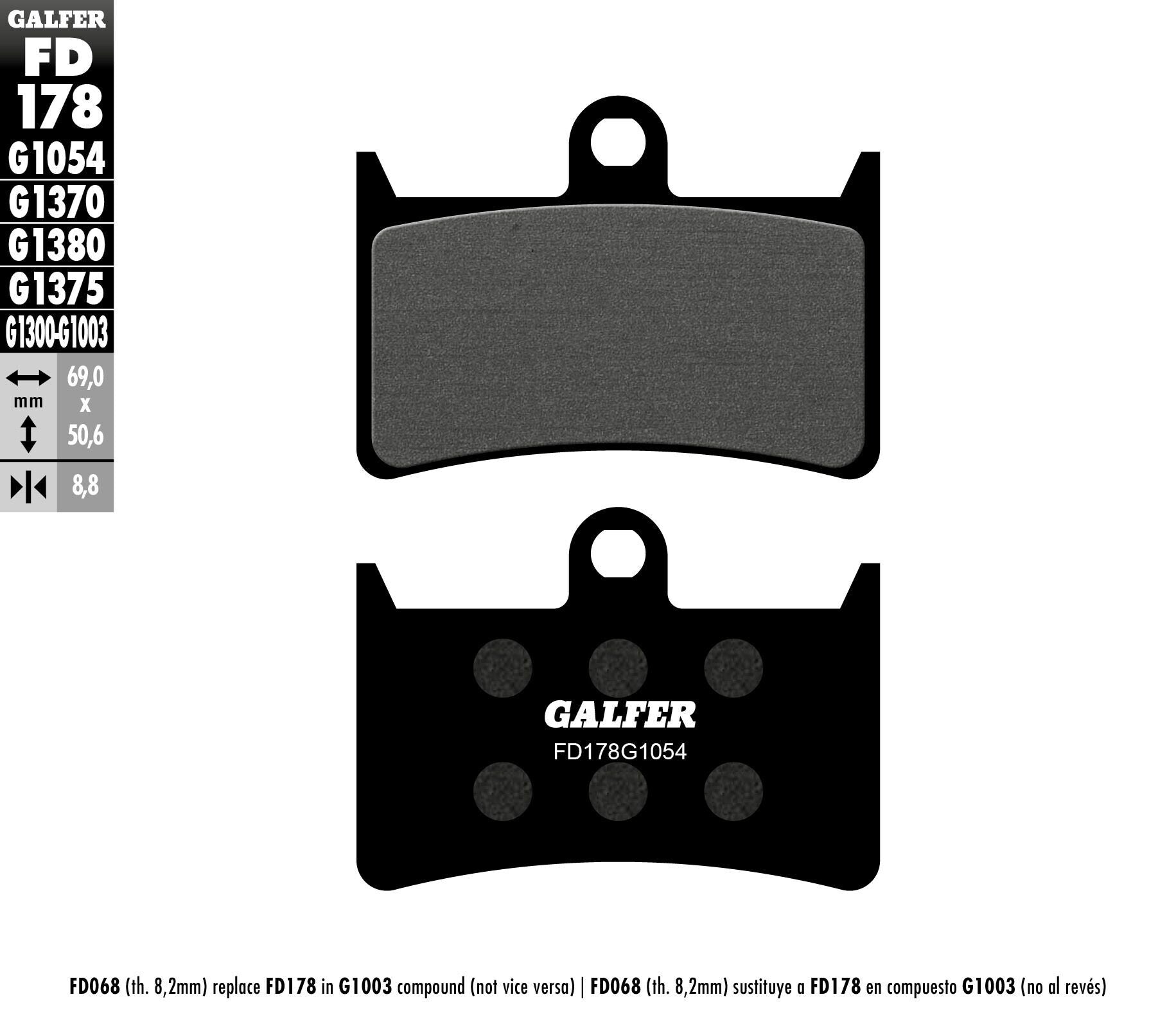 Galfer Brake Pad FD178G1054