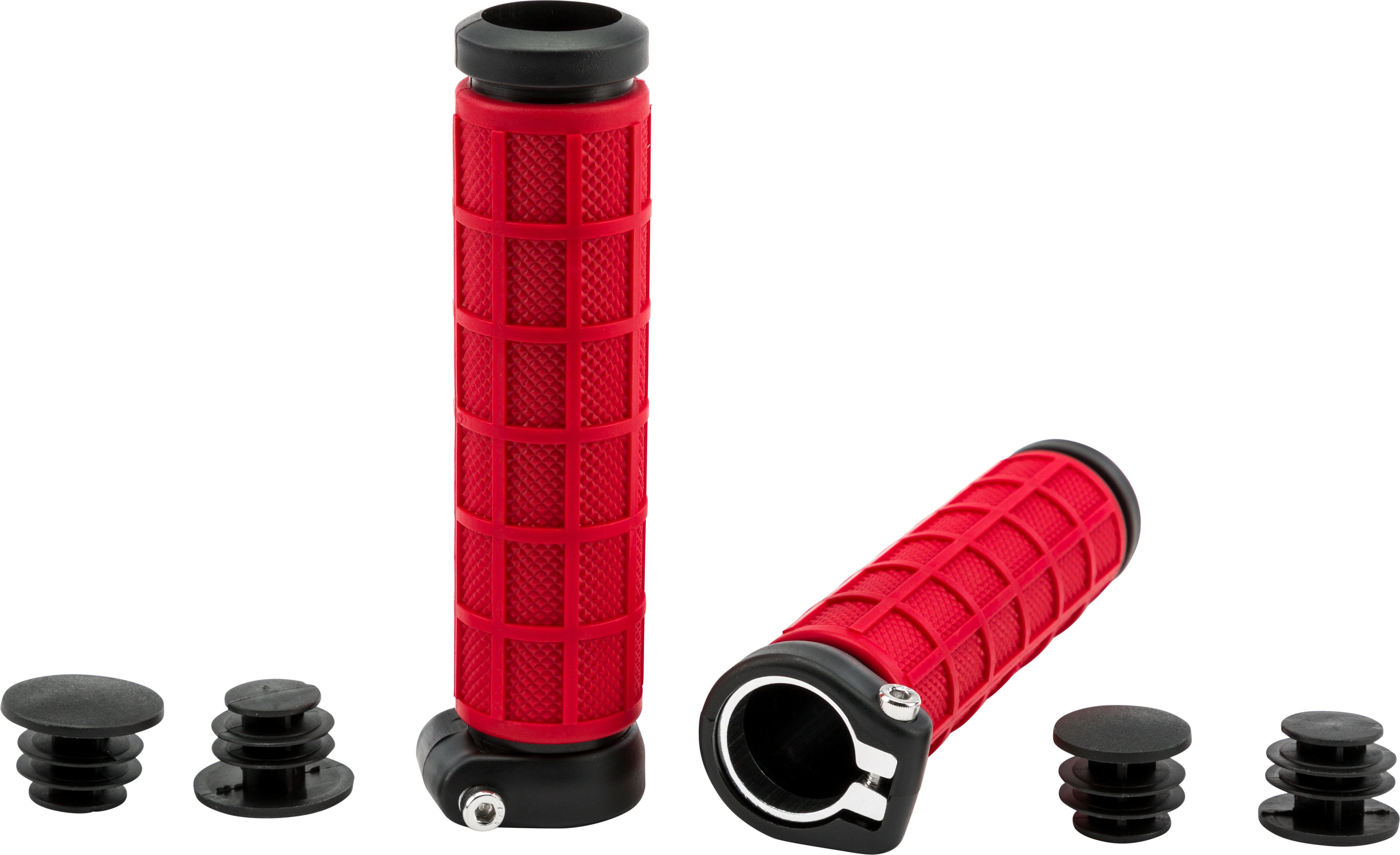 Fire Power Grip-Lock Grips Red/Black