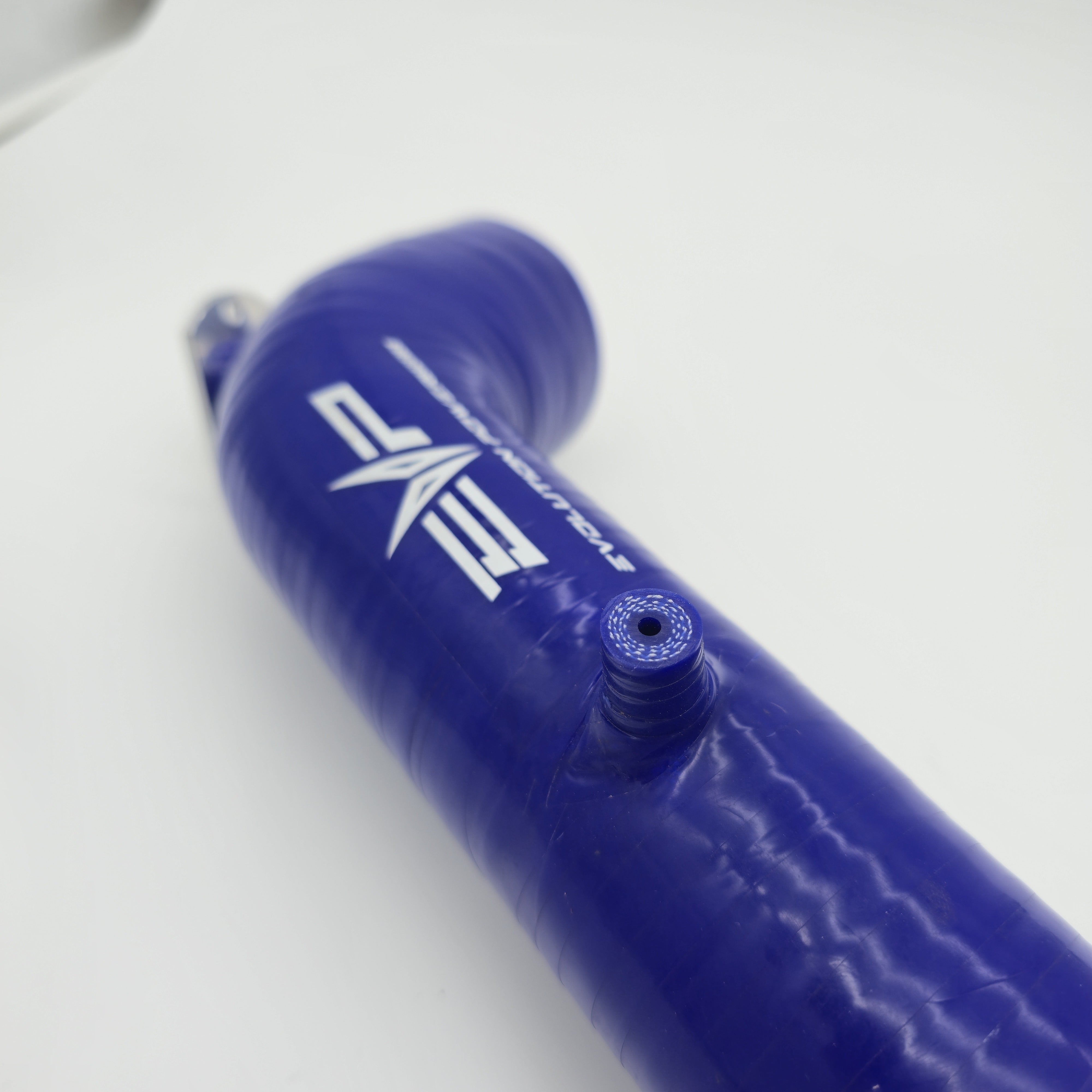 EVP Voodoo Blue silicone charge tube — molded port and branding detail