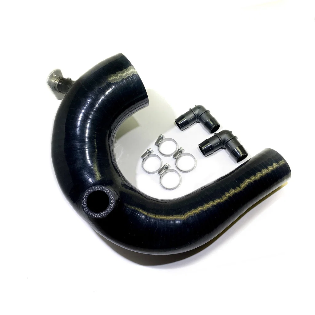Evolution Powersports V-Flow silicone intake tube kit in black for Polaris RZR Pro XP and Turbo R
