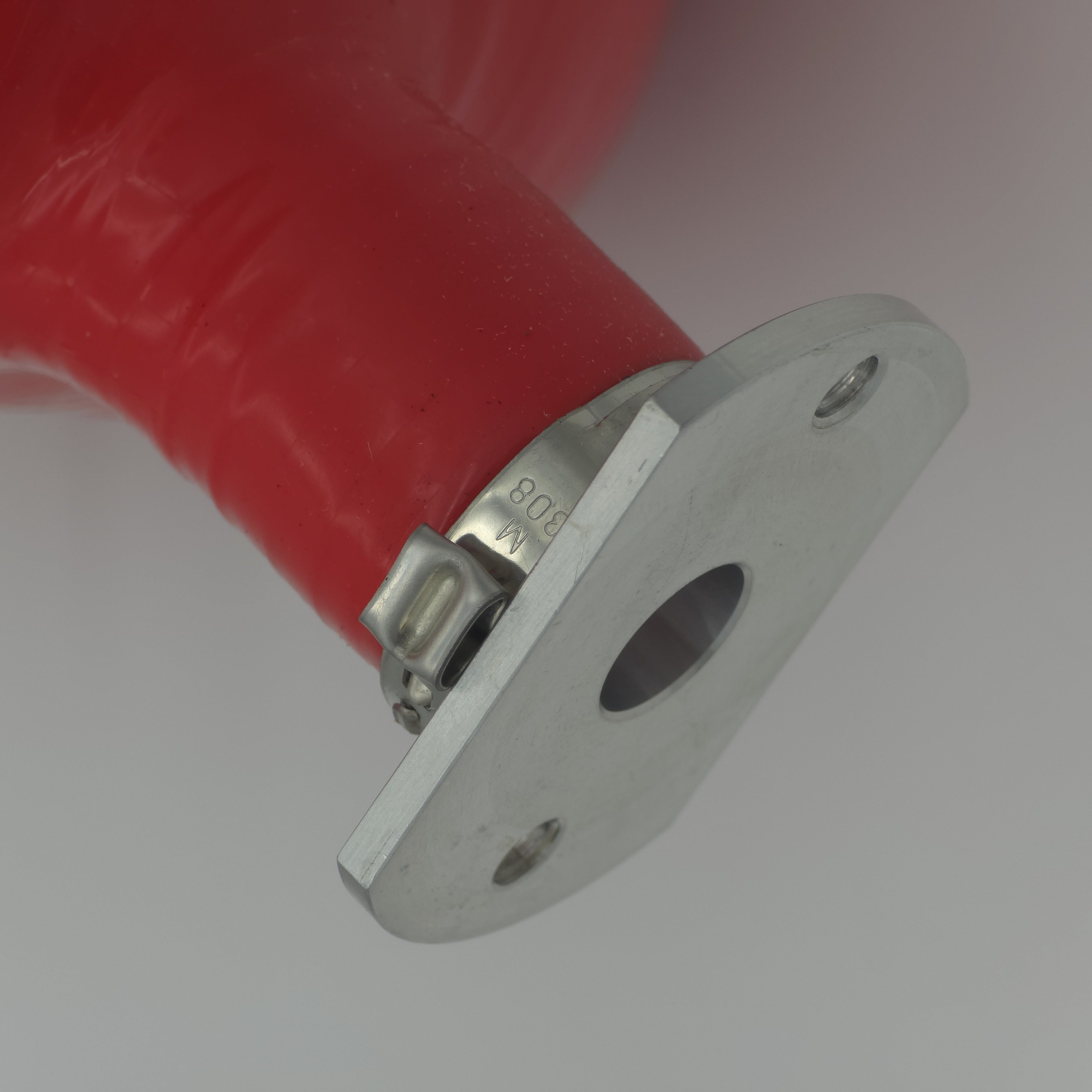 Evolution Powersports V-Flow intake tube in red — actual item view 7