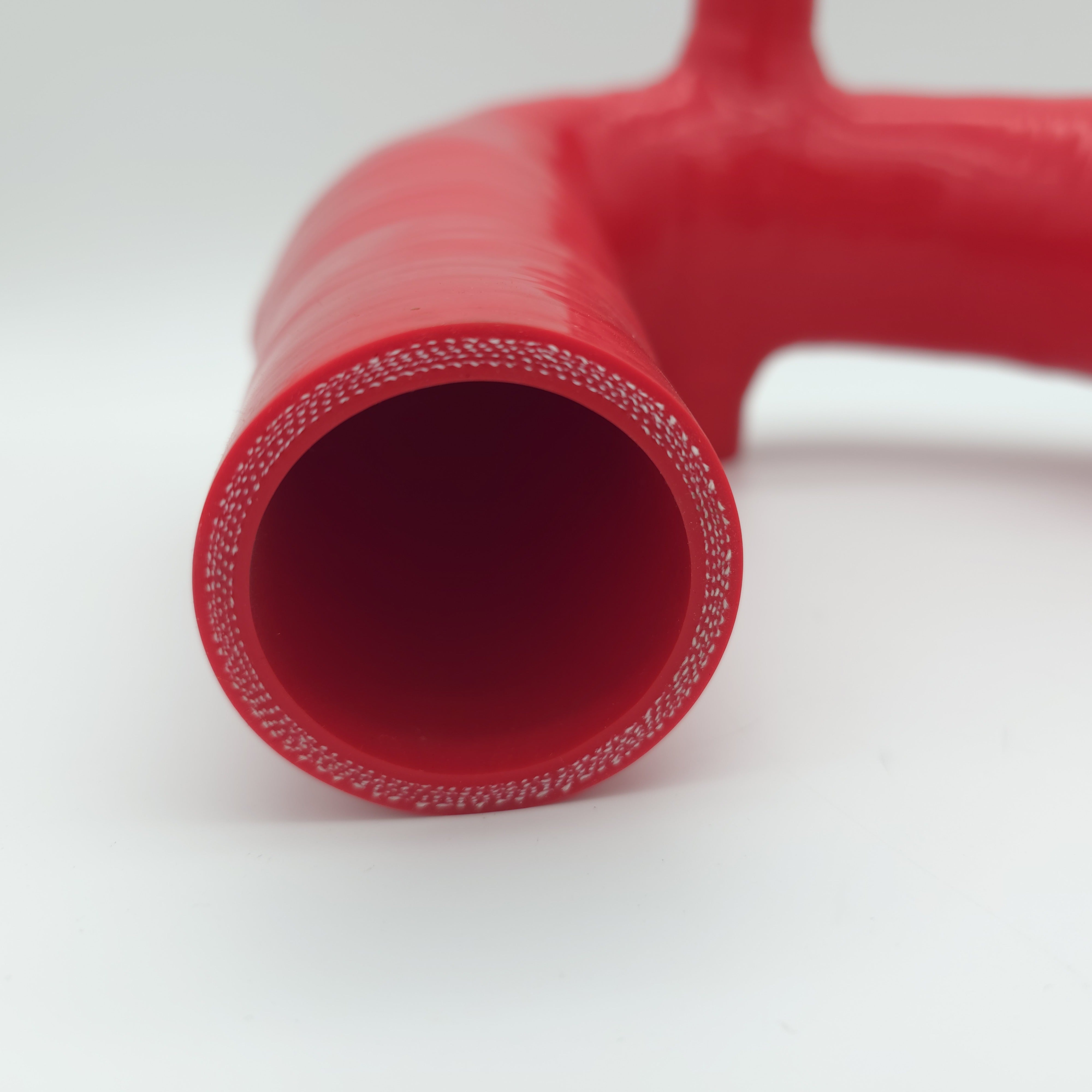 Evolution Powersports V-Flow intake tube in red — actual item view 9